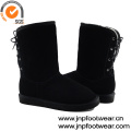 Warm womens snow boot with back shoe lace